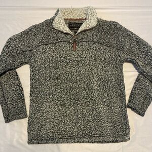 True Grit Men's Charcoal Zip-Up Sweater